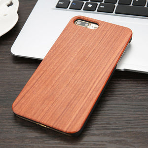 Real Wood Case For iphone 7 6 6S Plus 5 5S SE Cover High Quality Durable Natural Rosewood Bamboo Walnut Wooden Hard Phone Cases