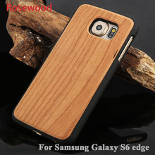 Genuine Wood Hard Protector Cover For Samsung Galaxy S8 S6 edge Plus Case Real Rosewood Bamboo Cherry Wooden Phone Cases