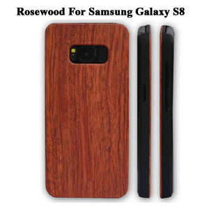 Genuine Wood Hard Protector Cover For Samsung Galaxy S8 S6 edge Plus Case Real Rosewood Bamboo Cherry Wooden Phone Cases