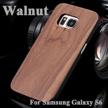 Genuine Wood Hard Protector Cover For Samsung Galaxy S8 S6 edge Plus Case Real Rosewood Bamboo Cherry Wooden Phone Cases