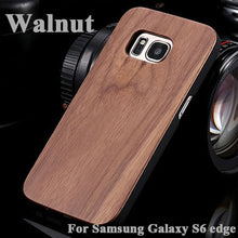 Genuine Wood Hard Protector Cover For Samsung Galaxy S8 S6 edge Plus Case Real Rosewood Bamboo Cherry Wooden Phone Cases