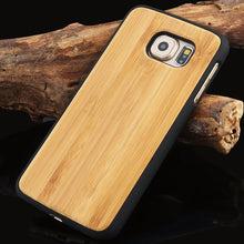 Genuine Wood Hard Protector Cover For Samsung Galaxy S8 S6 edge Plus Case Real Rosewood Bamboo Cherry Wooden Phone Cases