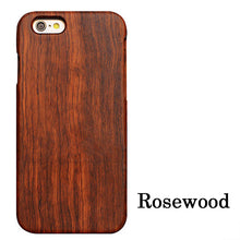 Natural Wood Case For iPhone 7 6 6s Plus 5 5s SE Cover High Quality Durable Real Wooden Rosewood Bamboo Walnut Phone Cases Shell