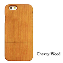 Natural Wood Case For iPhone 7 6 6s Plus 5 5s SE Cover High Quality Durable Real Wooden Rosewood Bamboo Walnut Phone Cases Shell